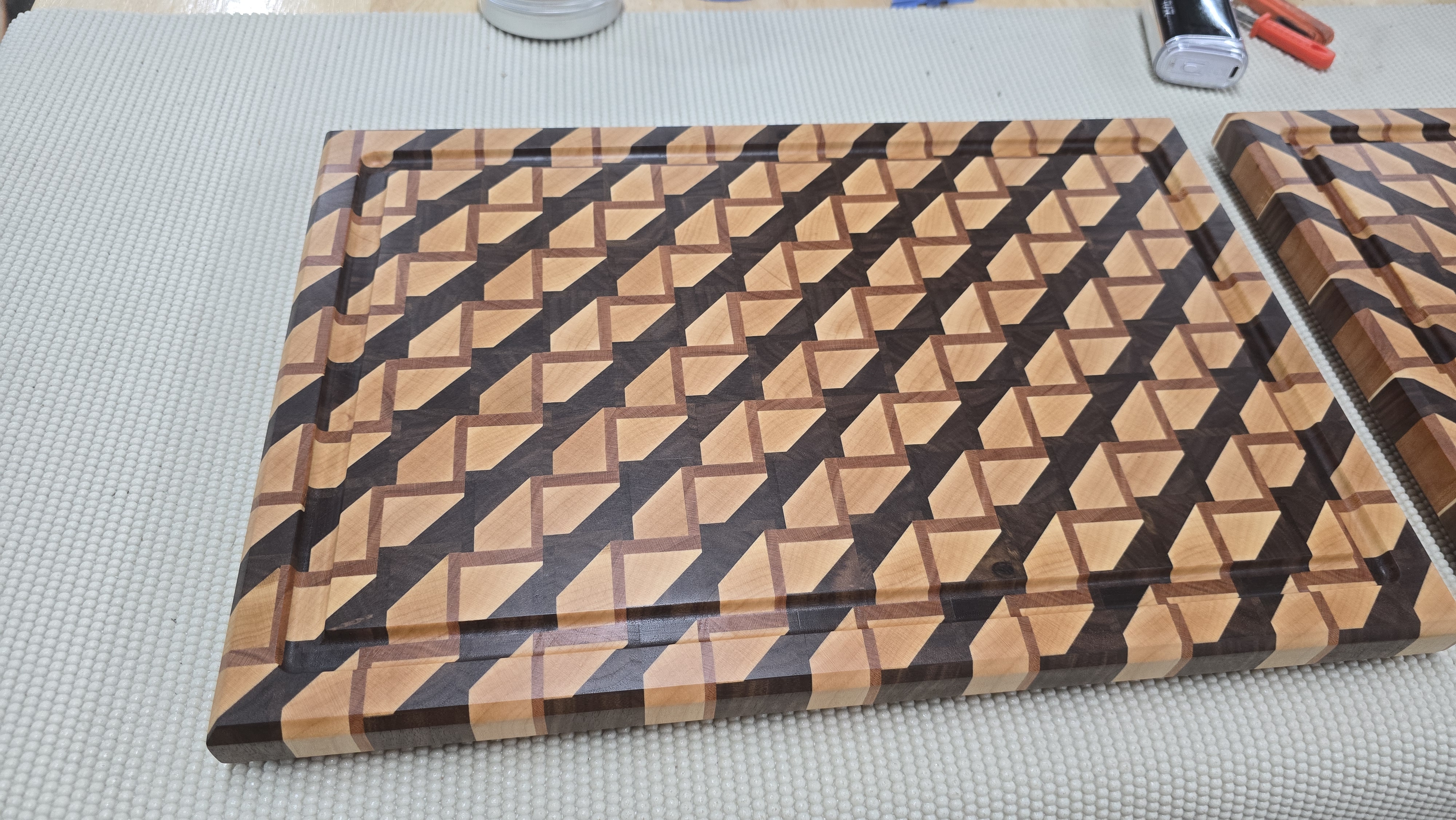 3D zig zag board pattern - view 3